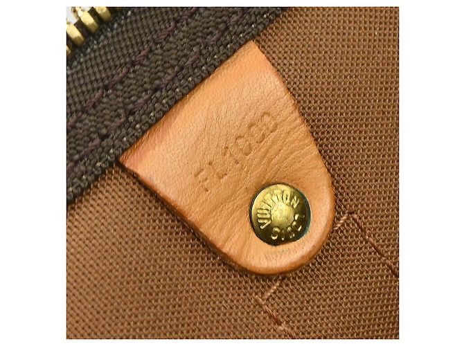 Borsa Keepall Louis Vuitton in tela Monogram 50 Marrone - vista 5