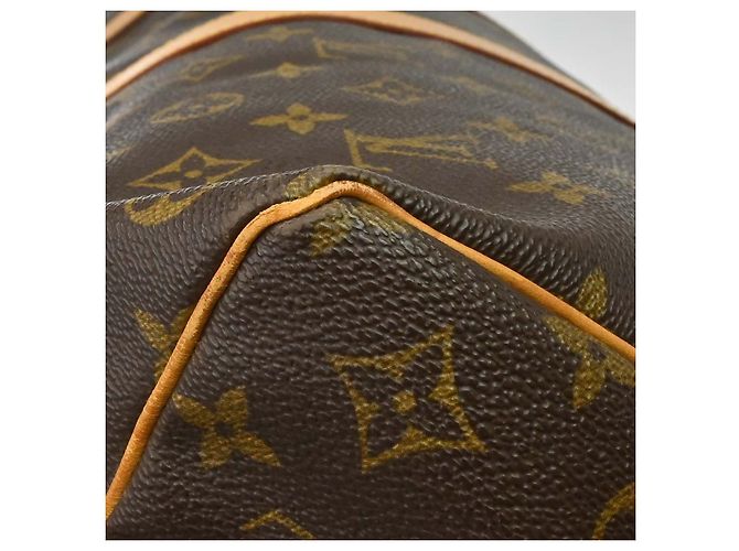 Borsa Keepall Louis Vuitton in tela Monogram 50 Marrone - vista 7