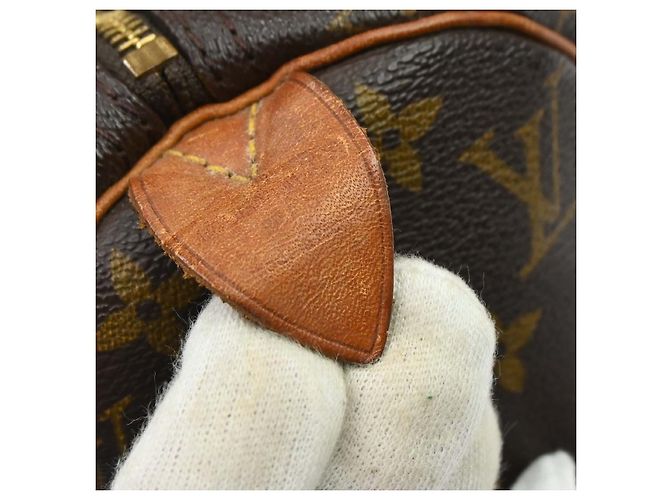 Bolso Louis Vuitton Speedy Monogram Canvas 40 Castaño - vista 4
