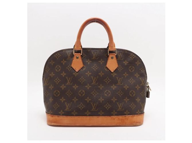 Borsa Louis Vuitton Moon Alma in Tela Monogram Marrone - vista 2