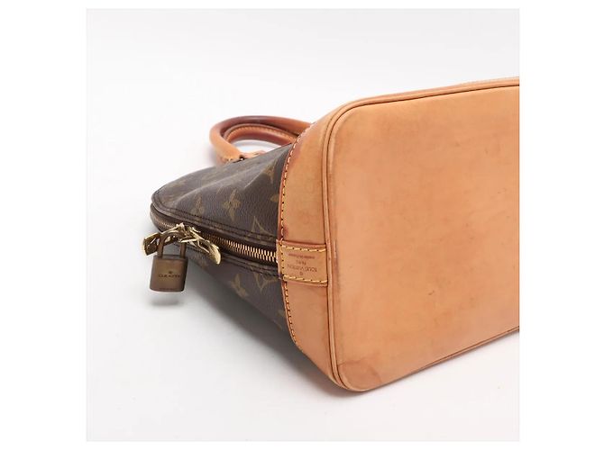 Borsa Louis Vuitton Moon Alma in Tela Monogram Marrone - vista 4