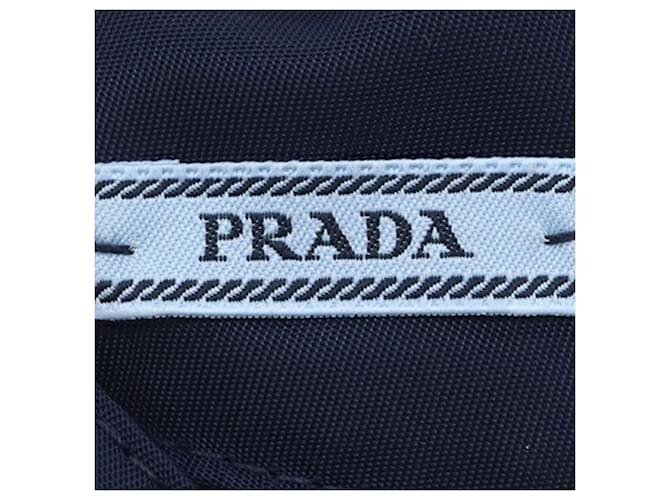 Barrette in nylon TESSUTO blu navy Prada - vista 4
