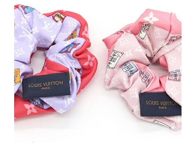 Set di scrunchie minimal Louis Vuitton Rosa - vista 2