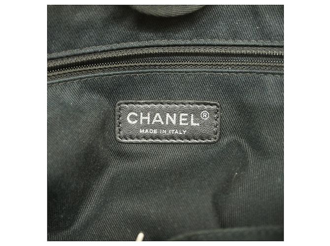 Bolso Tote Chanel Deauville de lona con cadena Beige - vista 5