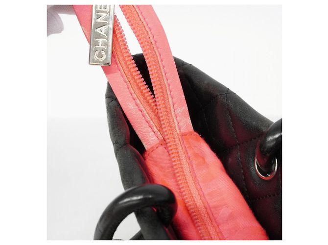 Chanel Cambon Shopper aus Lammleder Schwarz - Ansicht 11