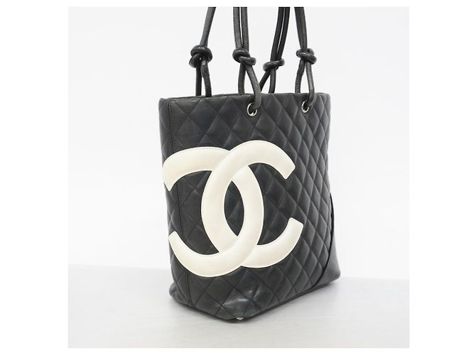 Chanel Cambon Shopper aus Lammleder Schwarz - Ansicht 2