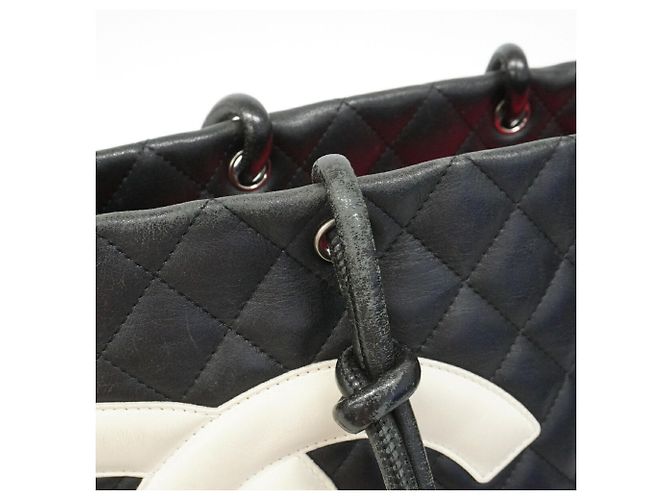 Chanel Cambon Shopper aus Lammleder Schwarz - Ansicht 9