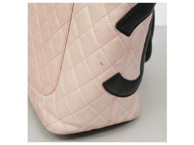 Chanel Cambon Shopper aus Lammleder Pink - Ansicht 12