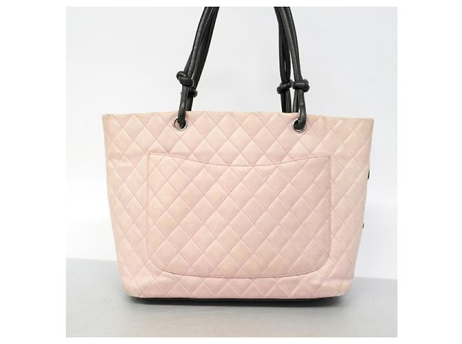 Chanel Cambon Shopper aus Lammleder Pink - Ansicht 14