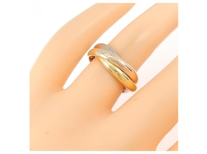 Anello Cartier Trinity in oro rosa bianco e giallo 18K - vista 5