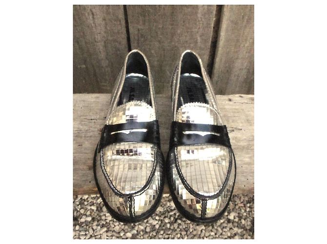 Mocassini Jil Sander stile palla da discoteca Argento - vista 5