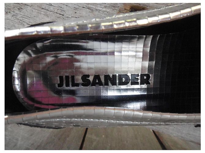 Mocassini Jil Sander stile palla da discoteca Argento - vista 7