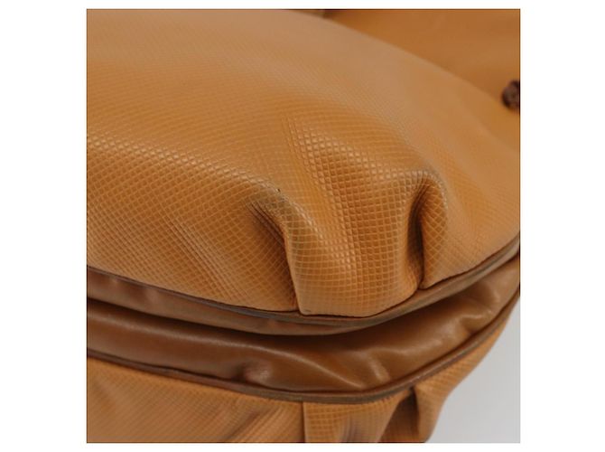 Borsa BOTTEGA VENETA PVC Canvas Beige Oro Autentica BAZ703 D'oro - vista 10
