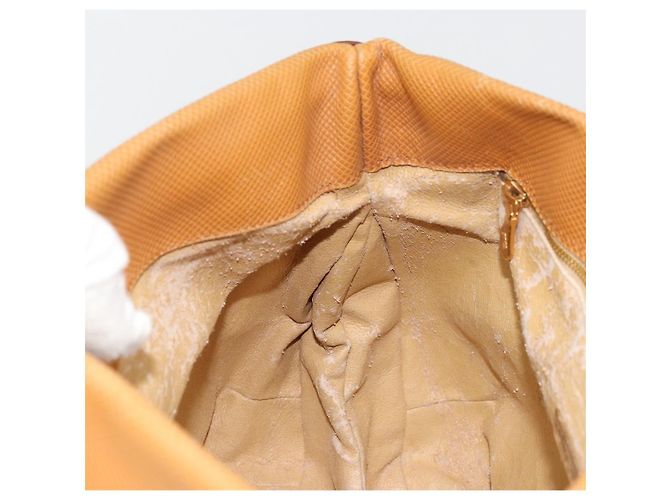 Borsa BOTTEGA VENETA PVC Canvas Beige Oro Autentica BAZ703 D'oro - vista 19