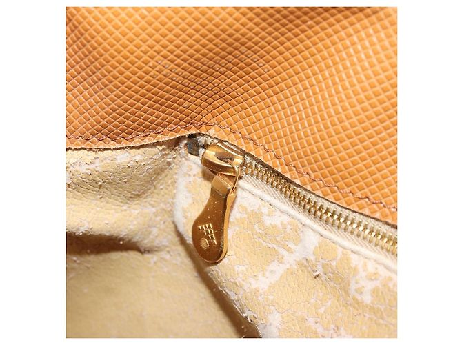 Borsa BOTTEGA VENETA PVC Canvas Beige Oro Autentica BAZ703 D'oro - vista 20