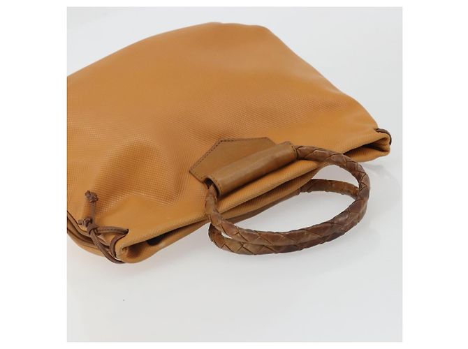 Borsa BOTTEGA VENETA PVC Canvas Beige Oro Autentica BAZ703 D'oro - vista 6
