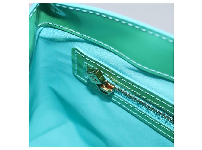 LOUIS VUITTON Borsa Monogram Vernis Wilshire PM Blue Lagon M91724 Auth 114561A - vista 22