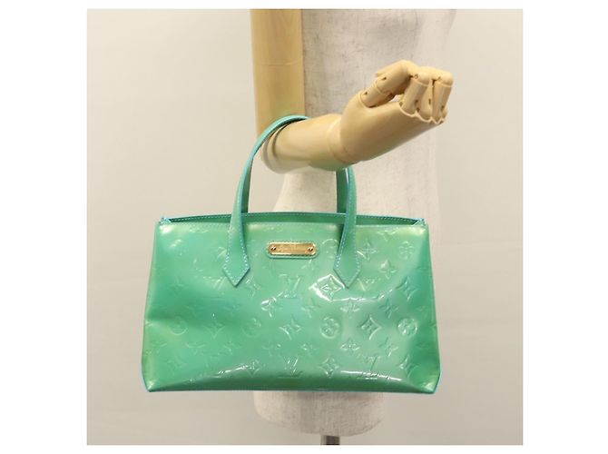 LOUIS VUITTON Borsa Monogram Vernis Wilshire PM Blue Lagon M91724 Auth 114561A - vista 24