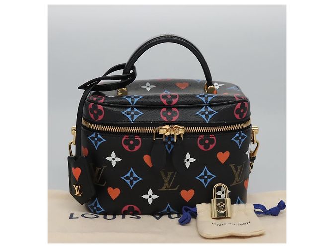 LOUIS VUITTON Monogram Game On Vanity PM Hand Bag Noir M57482 LV Auth 108299SM Schwarz - Ansicht 12