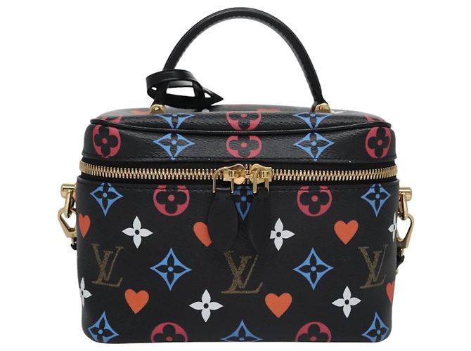 LOUIS VUITTON Monogram Game On Vanity PM Hand Bag Noir M57482 LV Auth 108299SM Schwarz - Ansicht 13