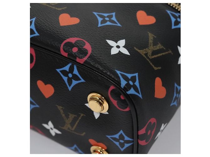LOUIS VUITTON Monogram Game On Vanity PM Hand Bag Noir M57482 LV Auth 108299SM Schwarz - Ansicht 17
