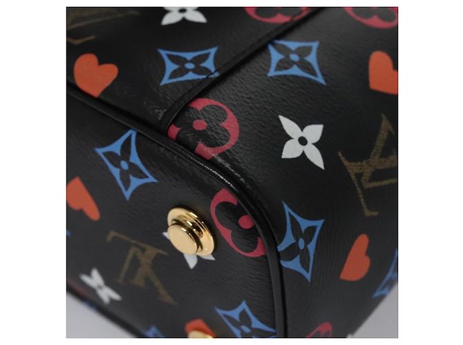LOUIS VUITTON Monogram Game On Vanity PM Hand Bag Noir M57482 LV Auth 108299SM Schwarz - Ansicht 19