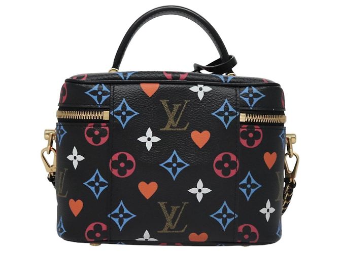 LOUIS VUITTON Monogram Game On Vanity PM Hand Bag Noir M57482 LV Auth 108299SM Schwarz - Ansicht 2