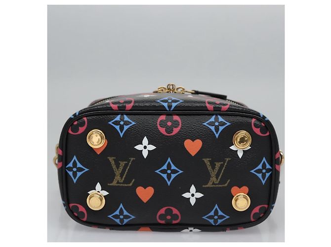 LOUIS VUITTON Monogram Game On Vanity PM Hand Bag Noir M57482 LV Auth 108299SM Schwarz - Ansicht 5