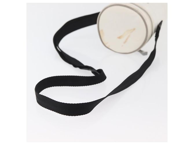 Borsa a tracolla CHANEL Sports Choco Bar Nylon Bianco Argento CC Auth 126116A - vista 10
