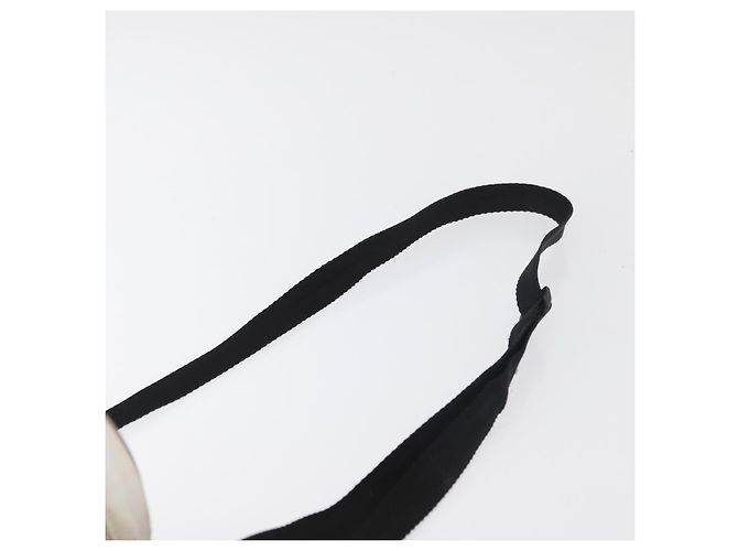 Borsa a tracolla CHANEL Sports Choco Bar Nylon Bianco Argento CC Auth 126116A - vista 11