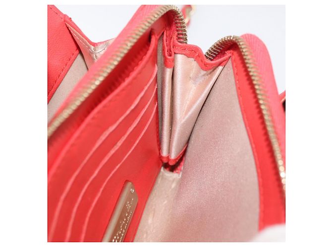 CHANEL Chain Shoulder Wallet Lackleder Orange Gold CC Auth 130637 Golden - Ansicht 22