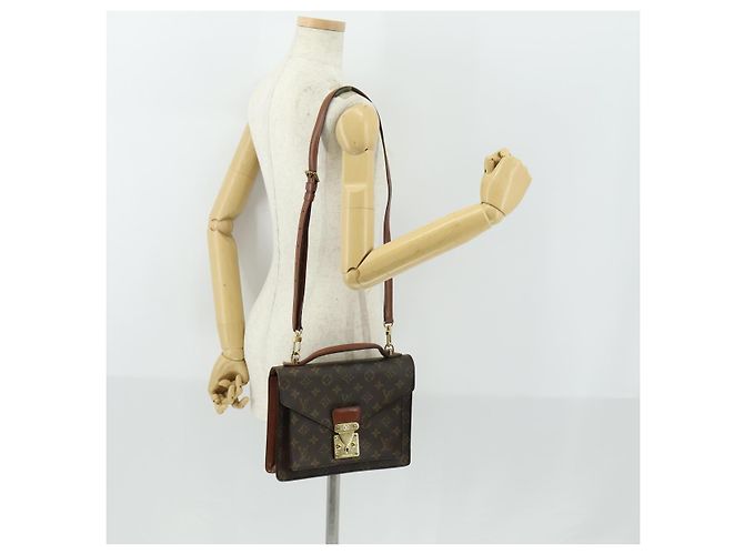 LOUIS VUITTON Borsa Monogram Monceau 28 M51185 LV Auth ka1298A Monogramma - vista 29