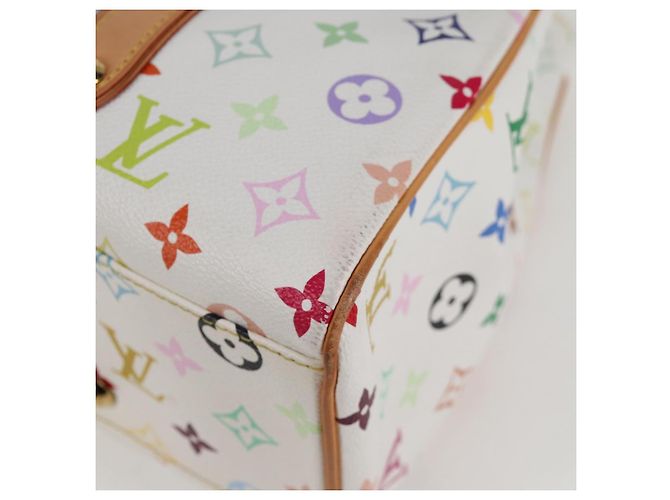 LOUIS VUITTON Monogram Multicolor Aurelia MM Tote Bag White M40094 Auth 122956M Blanco - vista 17