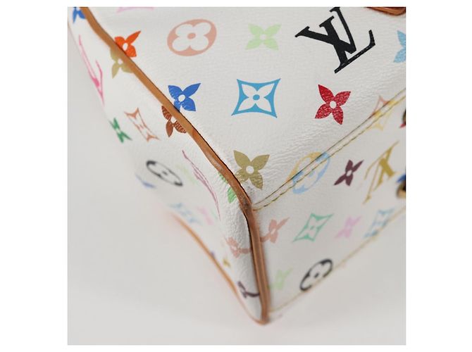 LOUIS VUITTON Monogram Multicolor Aurelia MM Tote Bag White M40094 Auth 122956M Blanco - vista 18