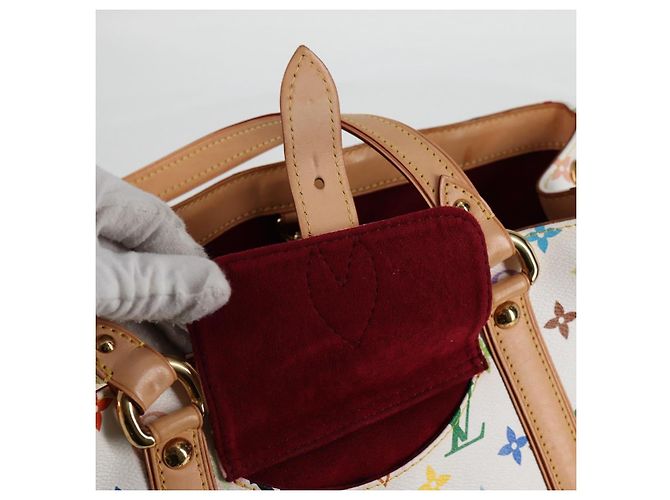 LOUIS VUITTON Monogram Multicolor Aurelia MM Tote Bag White M40094 Auth 122956M Blanco - vista 21
