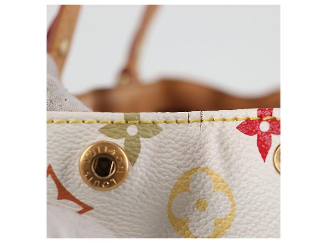 LOUIS VUITTON Monogram Multicolor Aurelia MM Tote Bag White M40094 Auth 122956M Blanco - vista 6