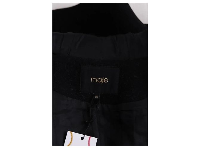 Maje Cappotto nero - vista 5
