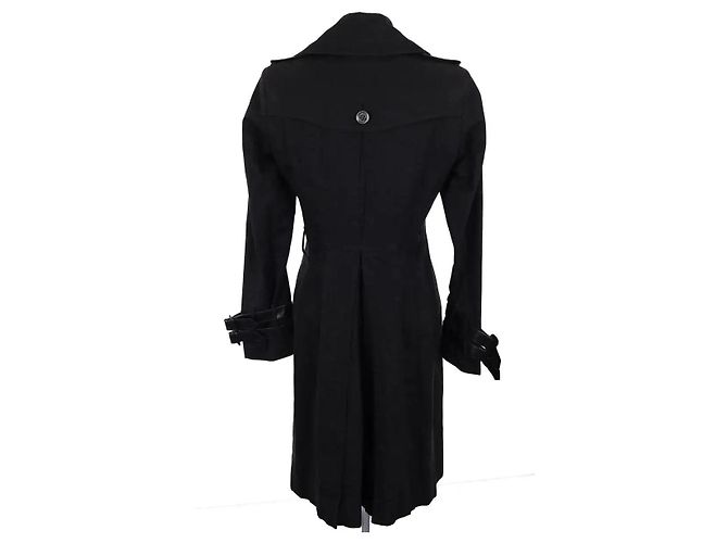 Burberry Gabardina negra Negro - vista 4