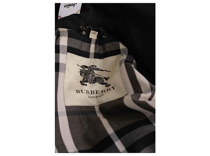 Burberry Gabardina negra Negro - vista 5