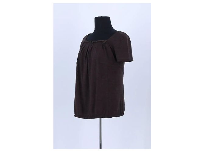 Louis Vuitton Blusa marrón Castaño - vista 2