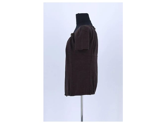 Louis Vuitton Blusa marrón Castaño - vista 3