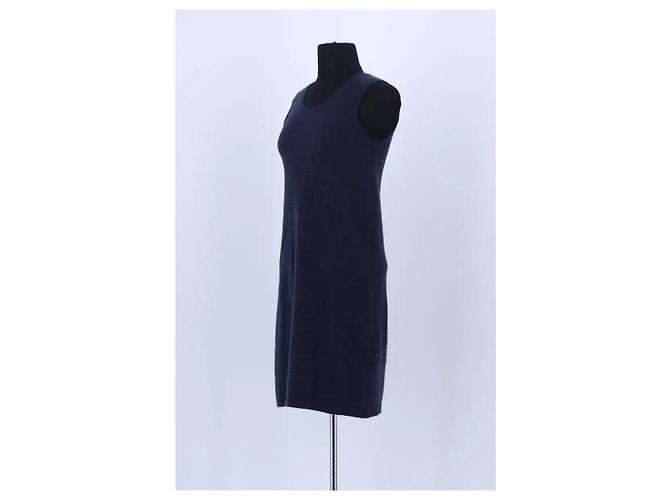 Gerard Darel Dunkelblaues Kaschmirkleid Marineblau - Ansicht 2
