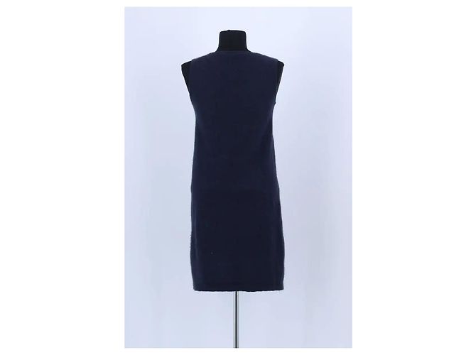 Gerard Darel Dunkelblaues Kaschmirkleid Marineblau - Ansicht 4