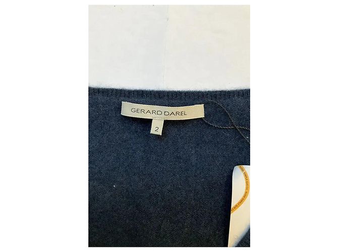Gerard Darel Dunkelblaues Kaschmirkleid Marineblau - Ansicht 5