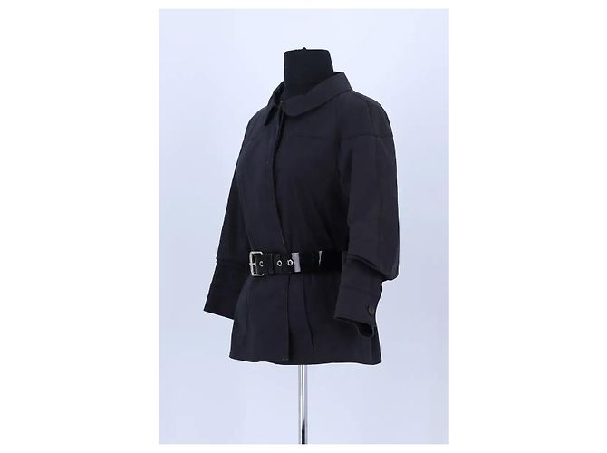 Louis Vuitton Giacca in cotone nera Nero - vista 2