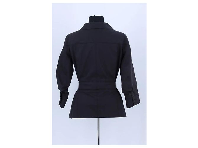 Louis Vuitton Giacca in cotone nera Nero - vista 4