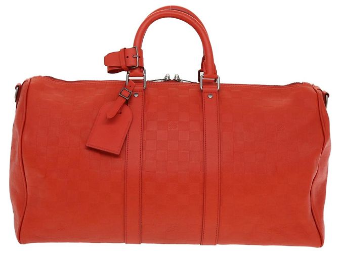 LOUIS VUITTON Damier Infini Keepall Bandouliere 45 Fusion N41142 Auth 43817SAM - vista 13