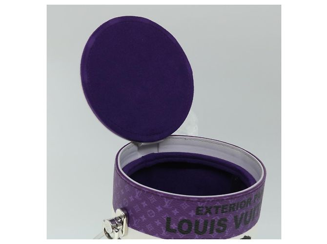 LOUIS VUITTON LV Painted Can Shoulder Bag PVC Leather Purple M81590 Auth 51895SM Porpora - vista 10
