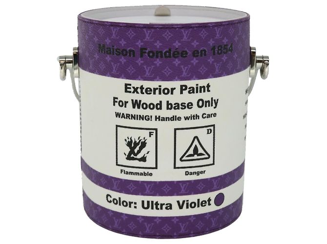 LOUIS VUITTON LV Painted Can Shoulder Bag PVC Leather Purple M81590 Auth 51895SM Porpora - vista 2