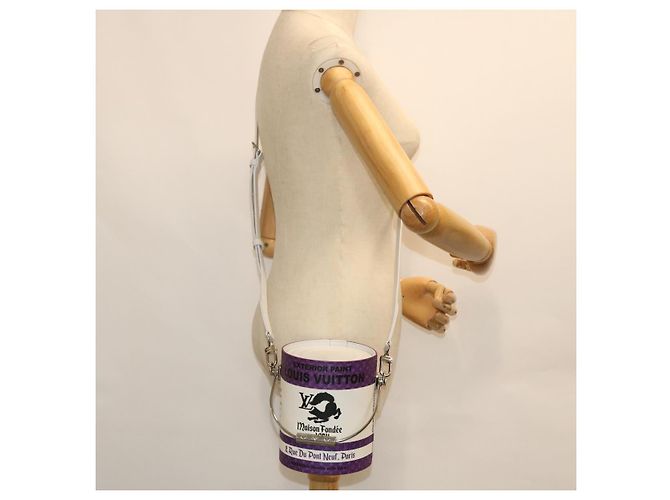 LOUIS VUITTON LV Painted Can Shoulder Bag PVC Leather Purple M81590 Auth 51895SM Porpora - vista 20
